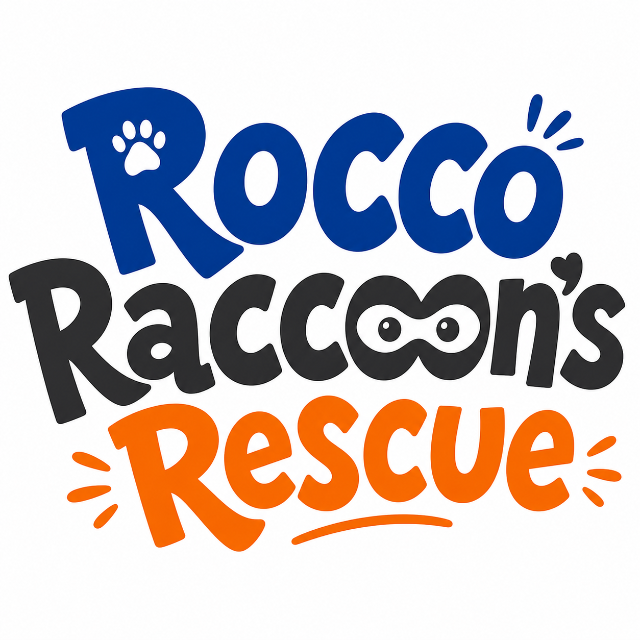 Rocco Raccoon's Rescue book logo